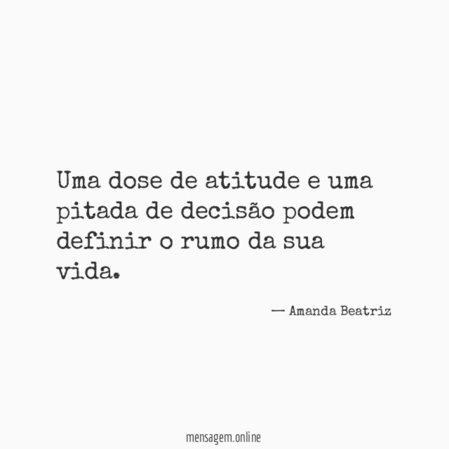 Uma dose de atitude e uma pitada de