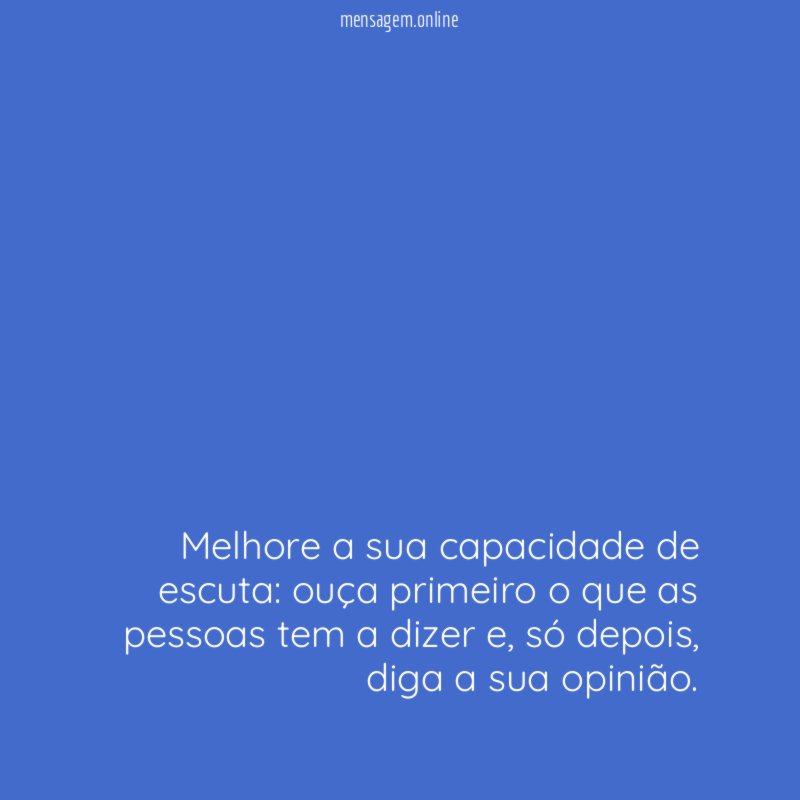 Melhore a sua capacidade de escuta