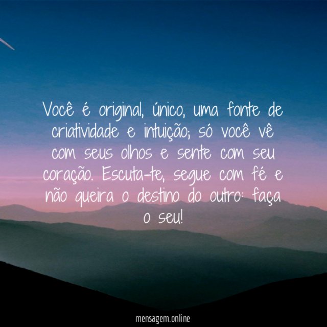 Você é original