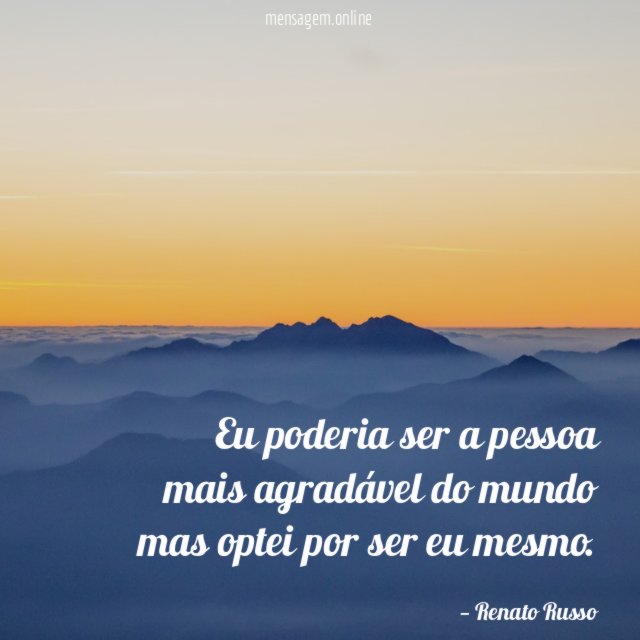 Eu poderia ser a pessoa mais agradável do
