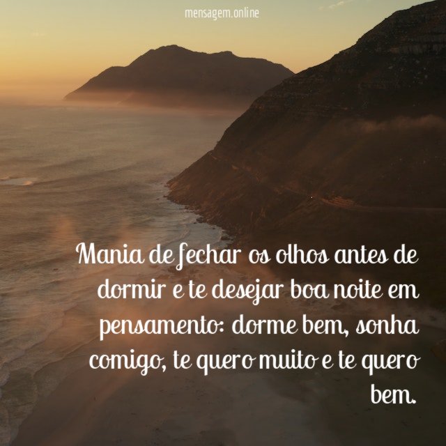 Mania de fechar os olhos antes de dormir