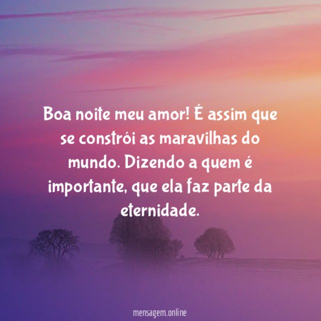 Boa noite meu amor