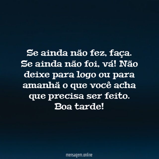 Se ainda não fez