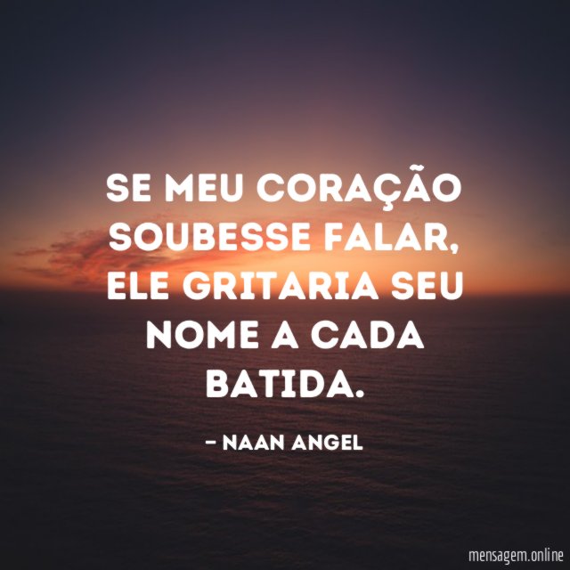 Se meu coração soubesse falar