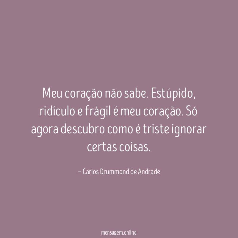 Meu coração não sabe