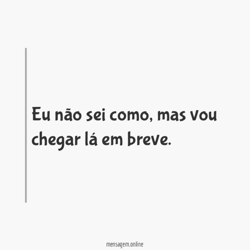 Eu não sei como