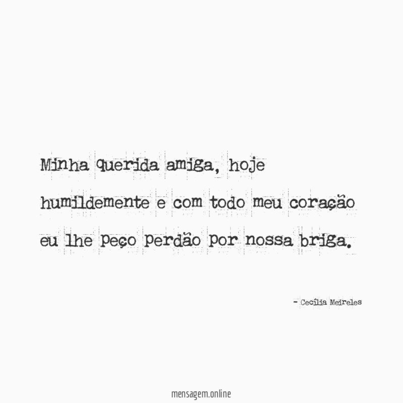Minha querida amiga