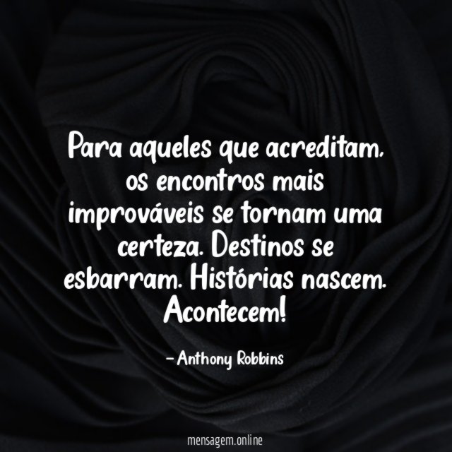 Para aqueles que acreditam