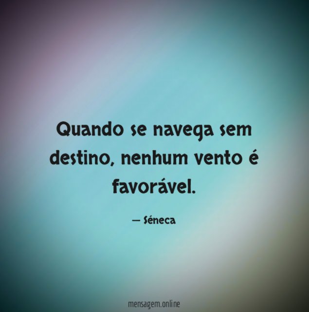 Quando se navega sem destino