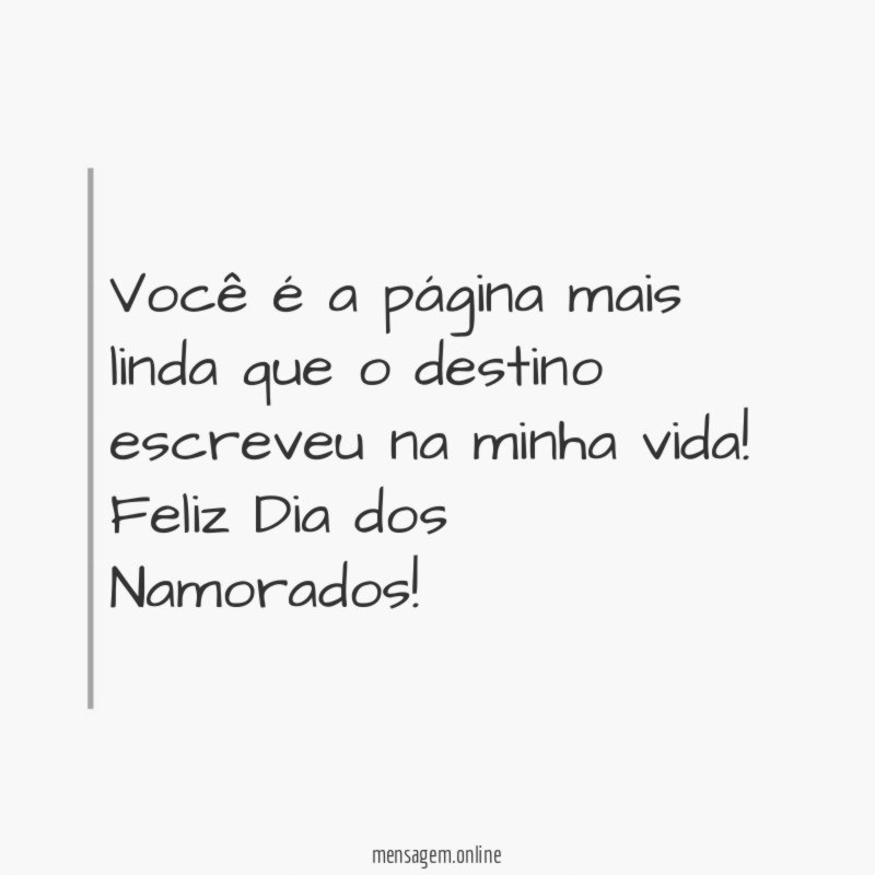 Você é a página mais linda que