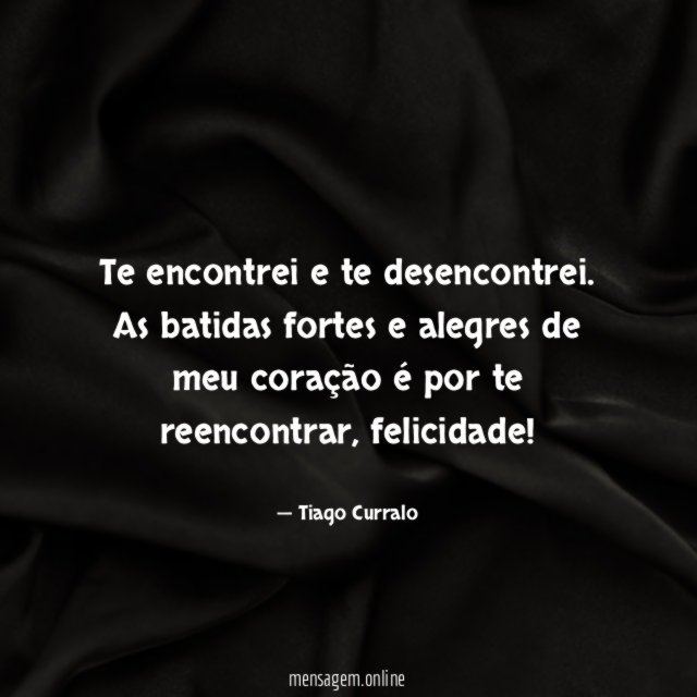 Te encontrei e te desencontrei