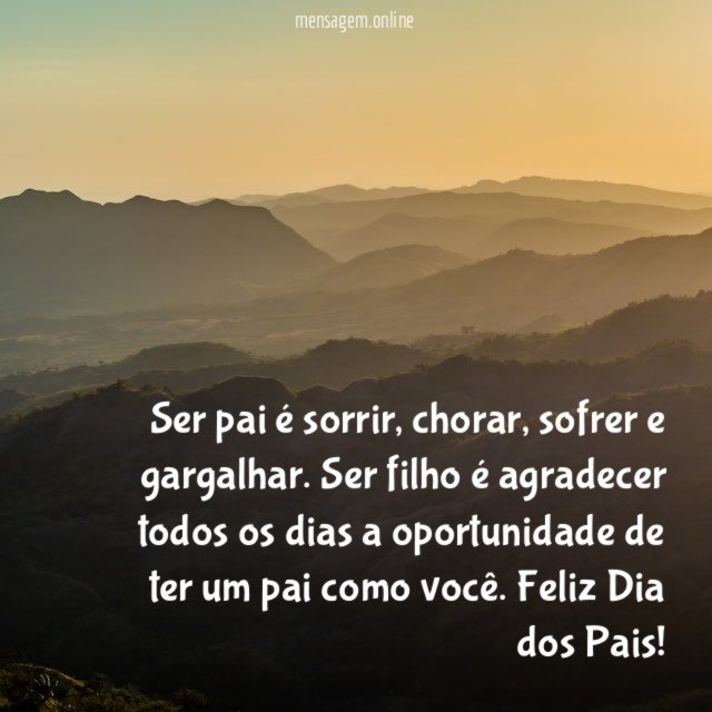 Ser pai é sorrir