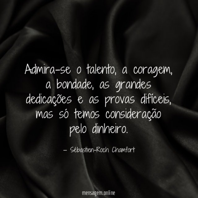 Admira-se o talento