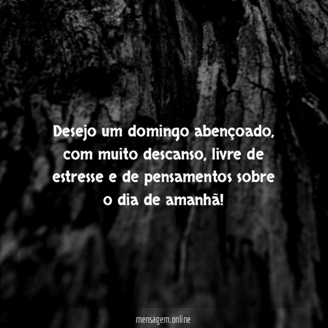 Desejo um domingo abençoado