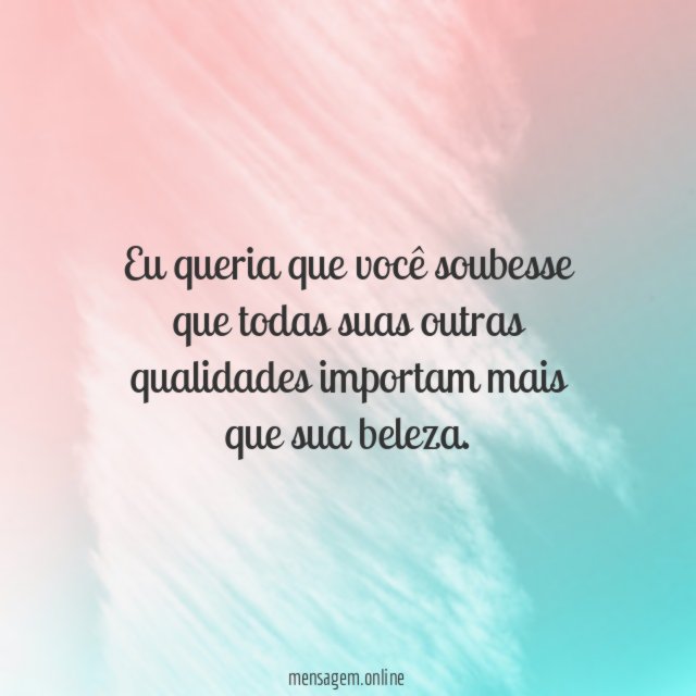 Eu queria que você soubesse que todas suas