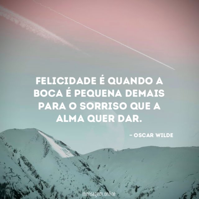 Felicidade é quando a boca é pequena demais