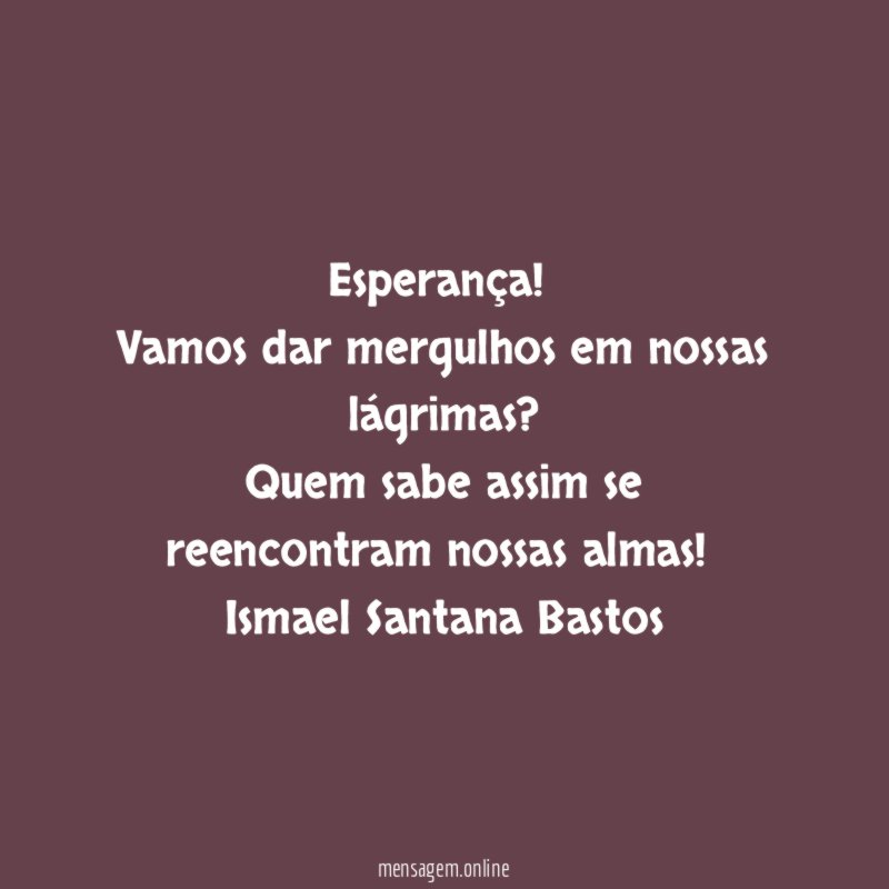 Esperança!