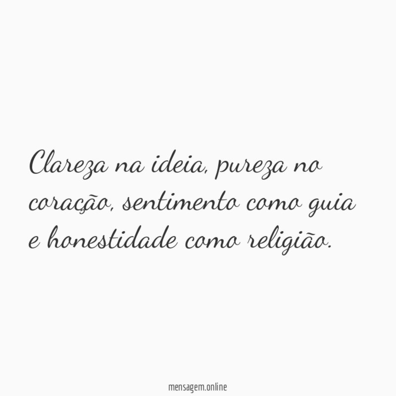 Clareza na ideia