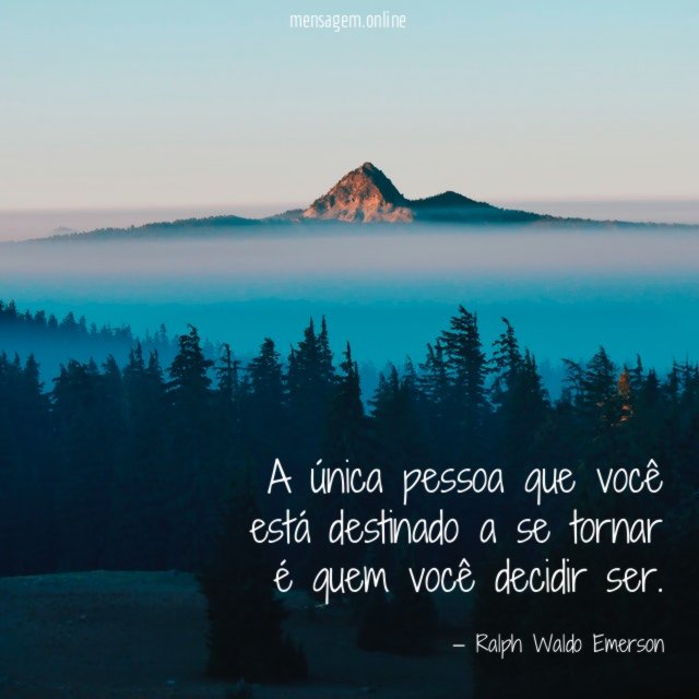 A única pessoa que você está destinado a