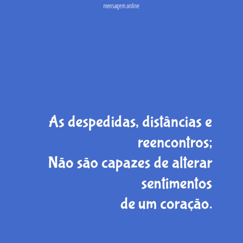 As despedidas