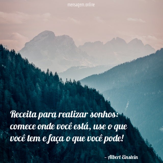 Receita para realizar sonhos