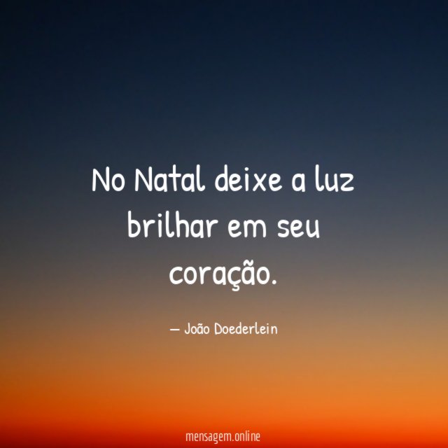 No Natal deixe a luz brilhar em seu coração