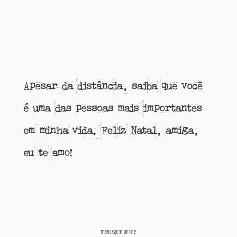Apesar da distância