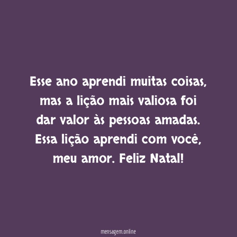 Esse ano aprendi muitas coisas