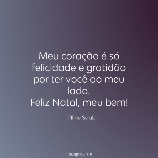 Meu coração é só felicidade e gratidão por