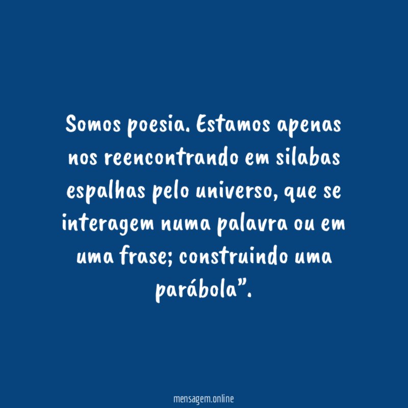 Somos poesia