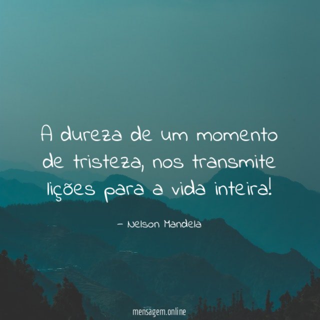 A dureza de um momento de tristeza