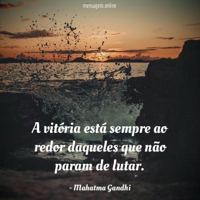 A vitória está sempre ao redor daqueles que