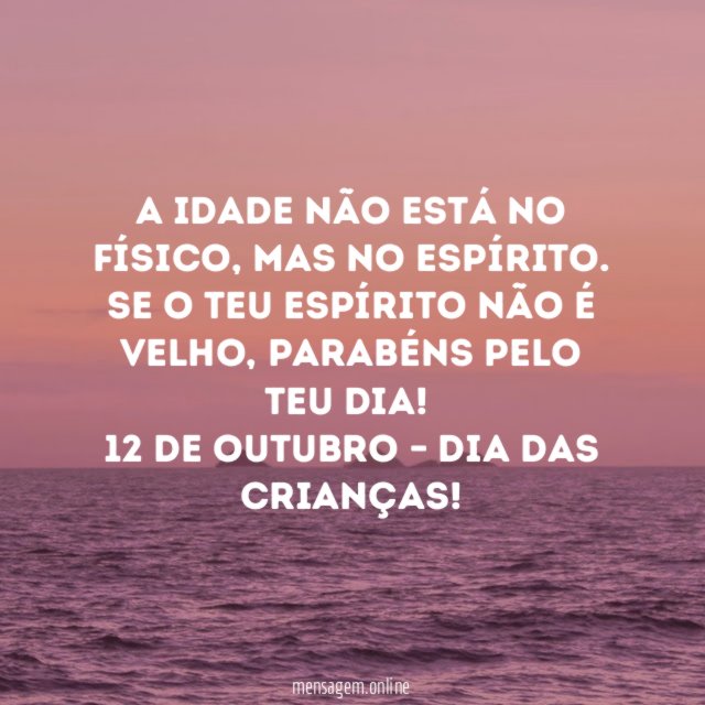 A idade não está no físico
