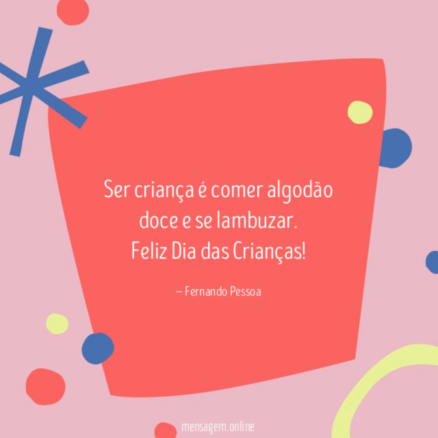 Ser criança é comer algodão doce e se lambuzar