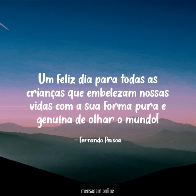 Um feliz dia para todas as crianças que
