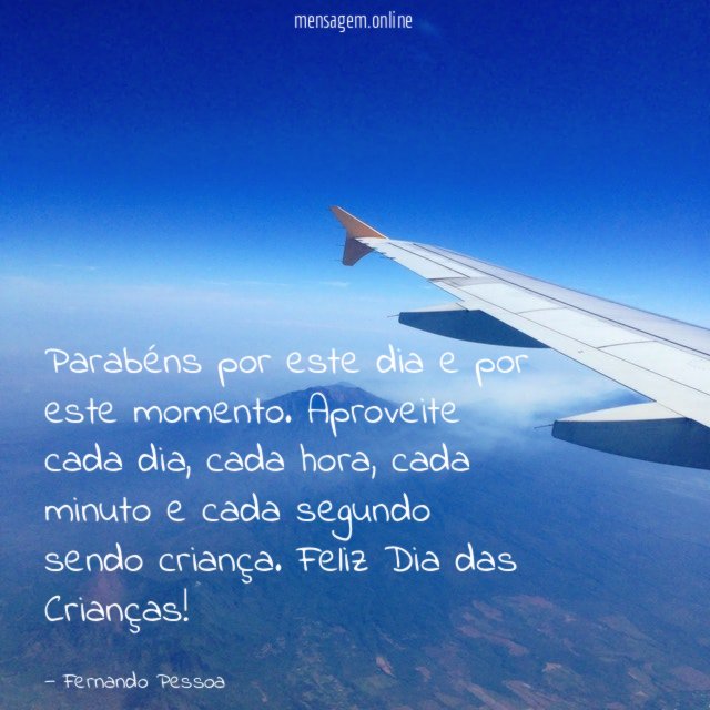 Parabéns por este dia e por este momento