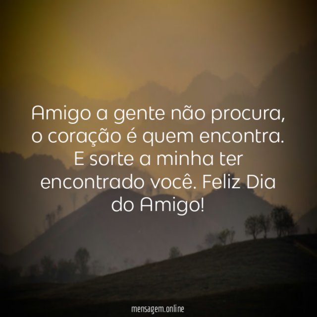 Amigo a gente não procura