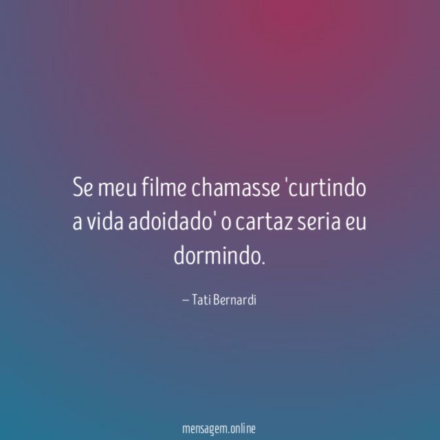 Se meu filme chamasse 'curtindo a vida adoidado'