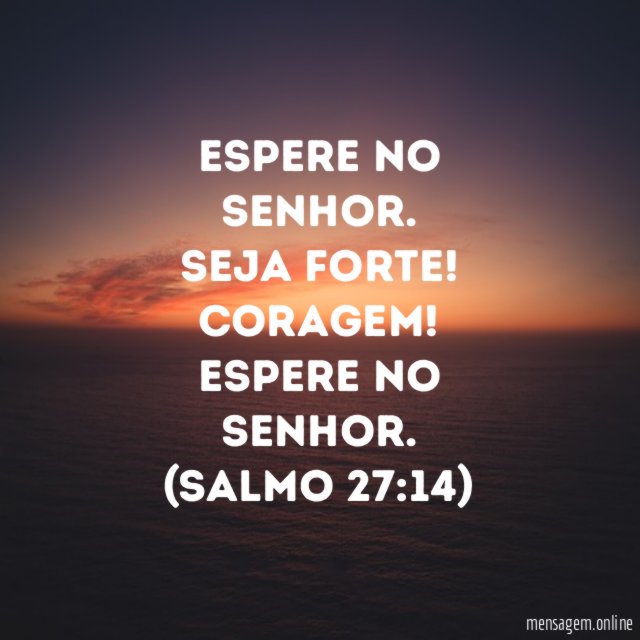 Espere no Senhor