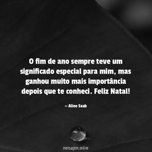 O fim de ano sempre teve um significado especial para mim