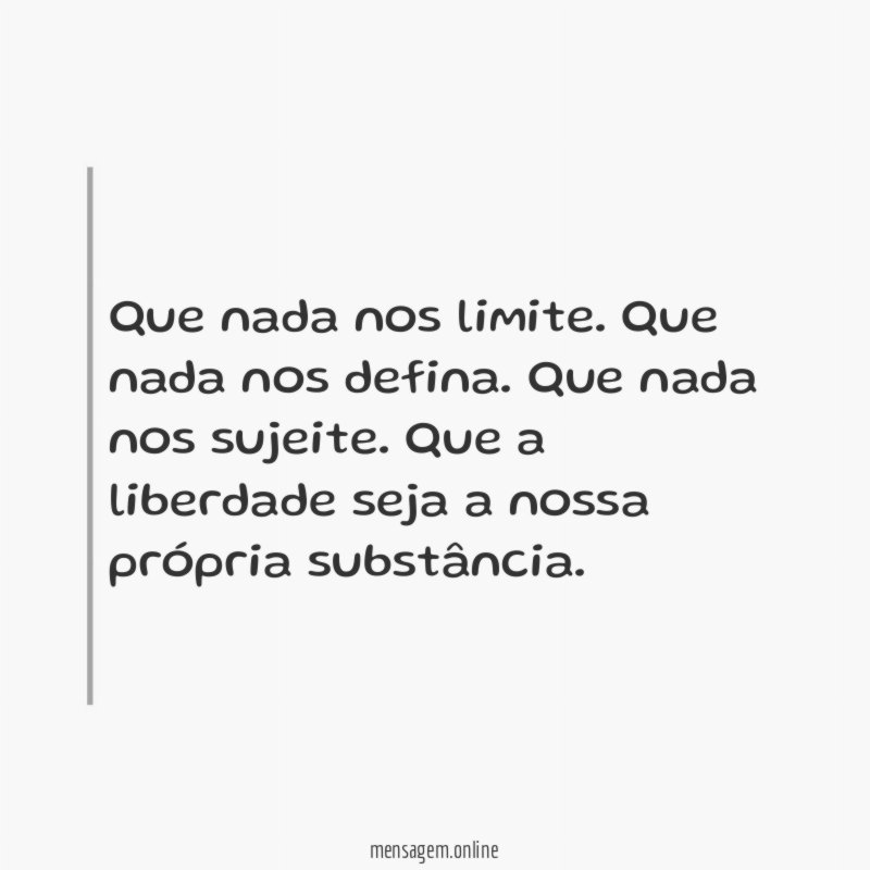 Que nada nos limite