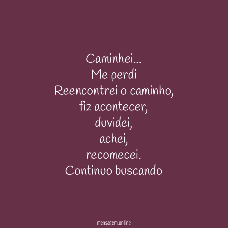 Caminhei