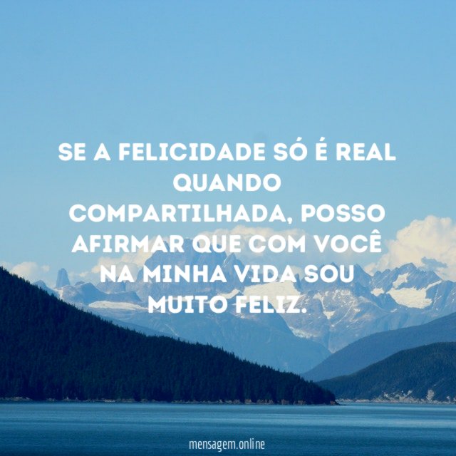 Se a felicidade só é real quando compartilhada