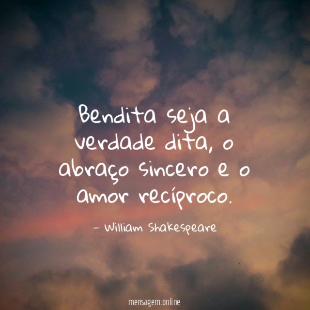 Bendita seja a verdade dita