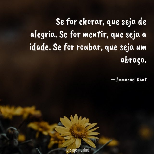 Se for chorar