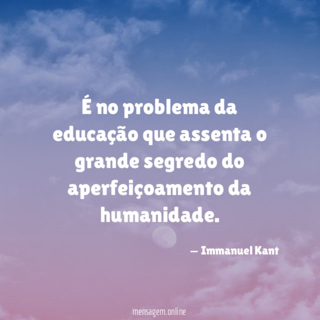 É no problema da educação que assenta
