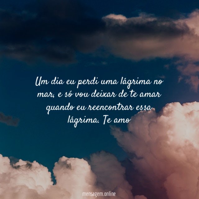 Um dia eu perdi uma lágrima no mar