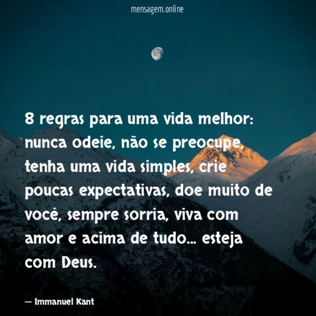 8 regras para uma vida melhor