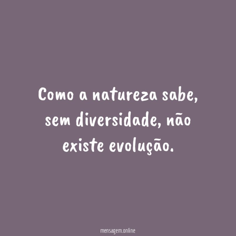Como a natureza sabe