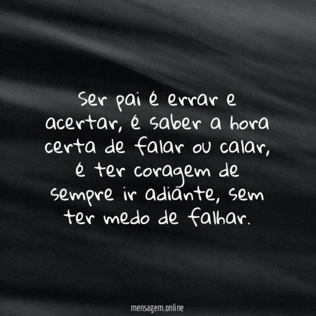Ser pai é errar e acertar